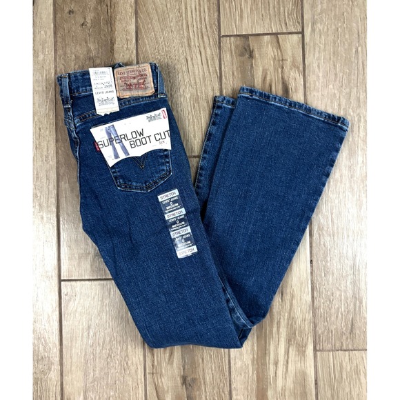 Levi's Denim - Levi's Superlow Bootcut Jeans Juniors 0 Medium Wash Stretch NWT